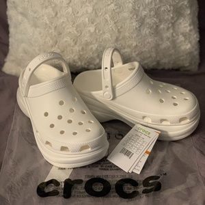 Women's Crocs Classic Bae Clog, White, Size W6